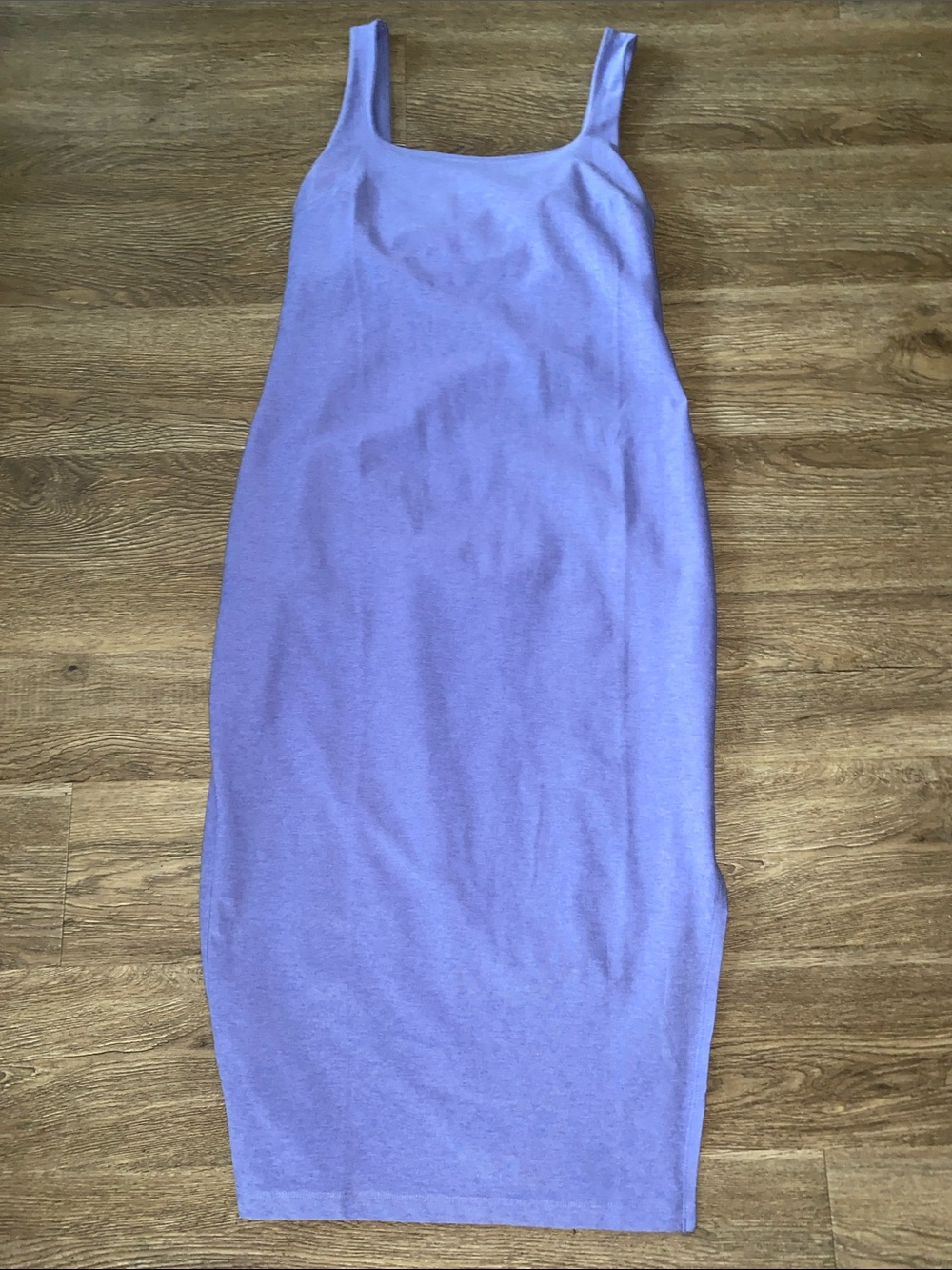 Beyond Yoga Lilac Bodycon Tank Midi Dress